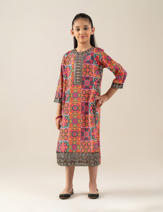 CLASSIC EMBROIDERED LONG KURTI