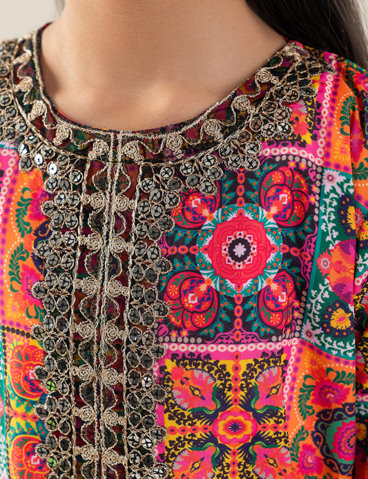 CLASSIC EMBROIDERED LONG KURTI