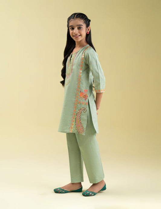 2 PIECE ETHNIC EMBROIDERED SUIT