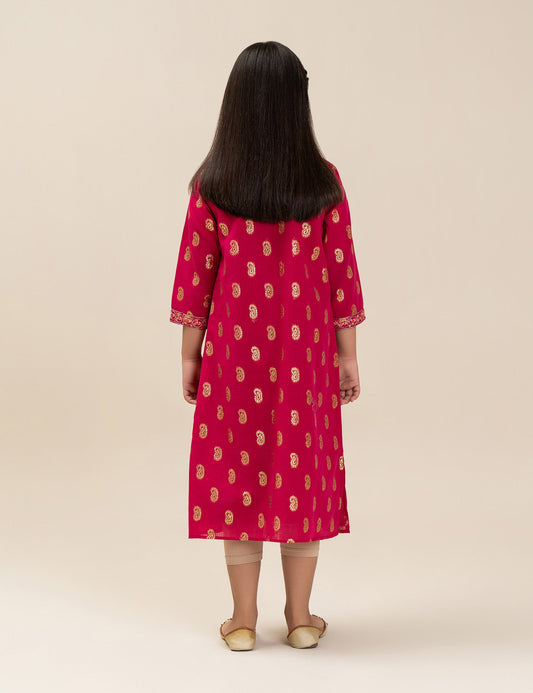EMBROIDERED LONG DRESS