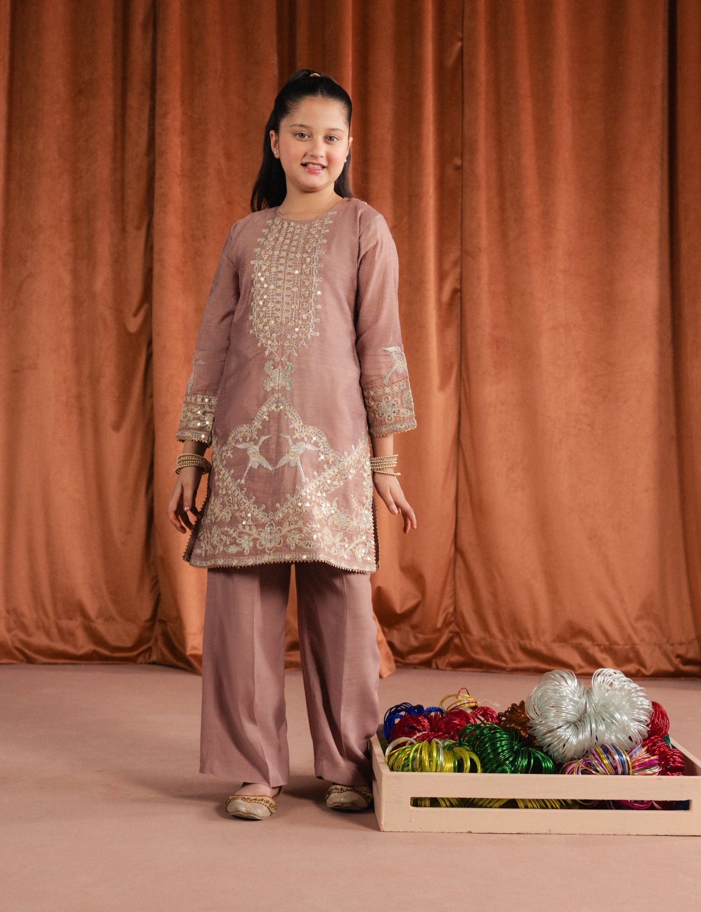 2 PIECE ETHNIC EMBROIDERED SUIT