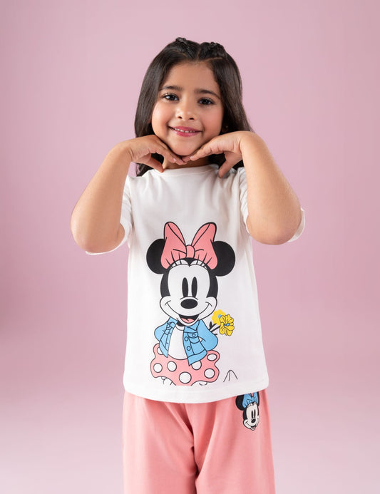 2 PIECE MINNIE MOUSE GRAPHIC SUIT