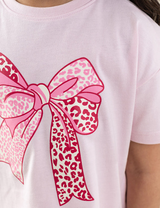 2 PIECE BOW GRAPHIC SUIT
