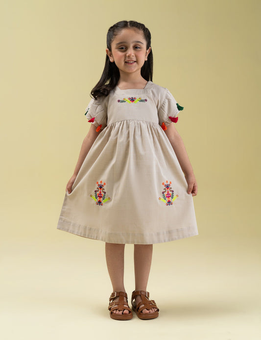 EMBROIDERED DRESS