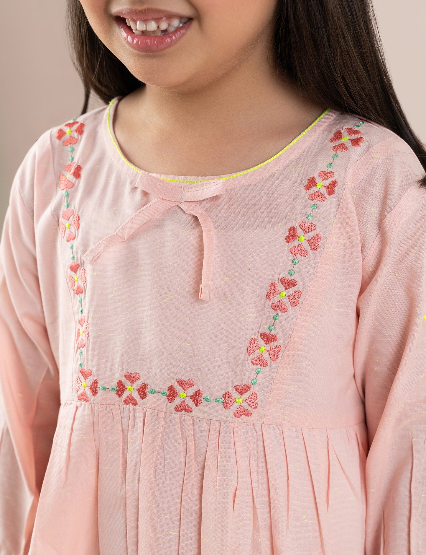 FLORAL EMBROIDERED DRESS