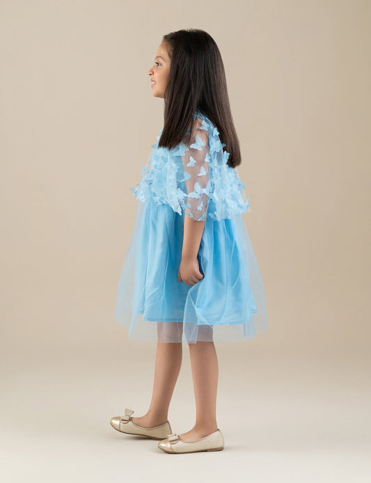 BUTTERFLY NET PARTY DRESS