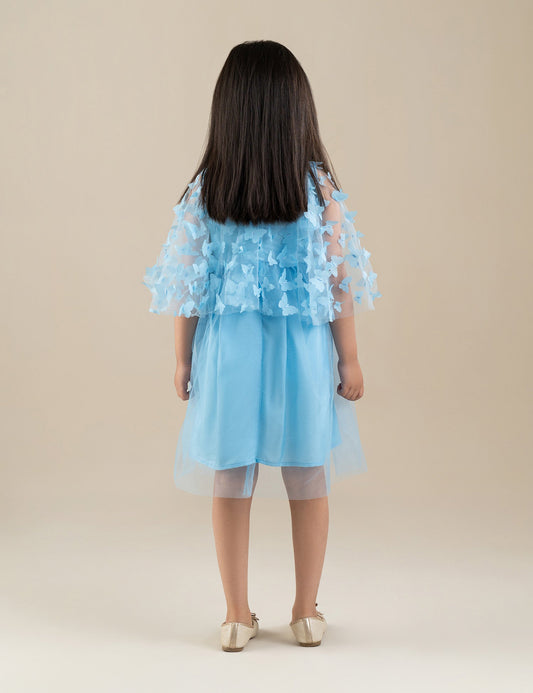 BUTTERFLY NET PARTY DRESS