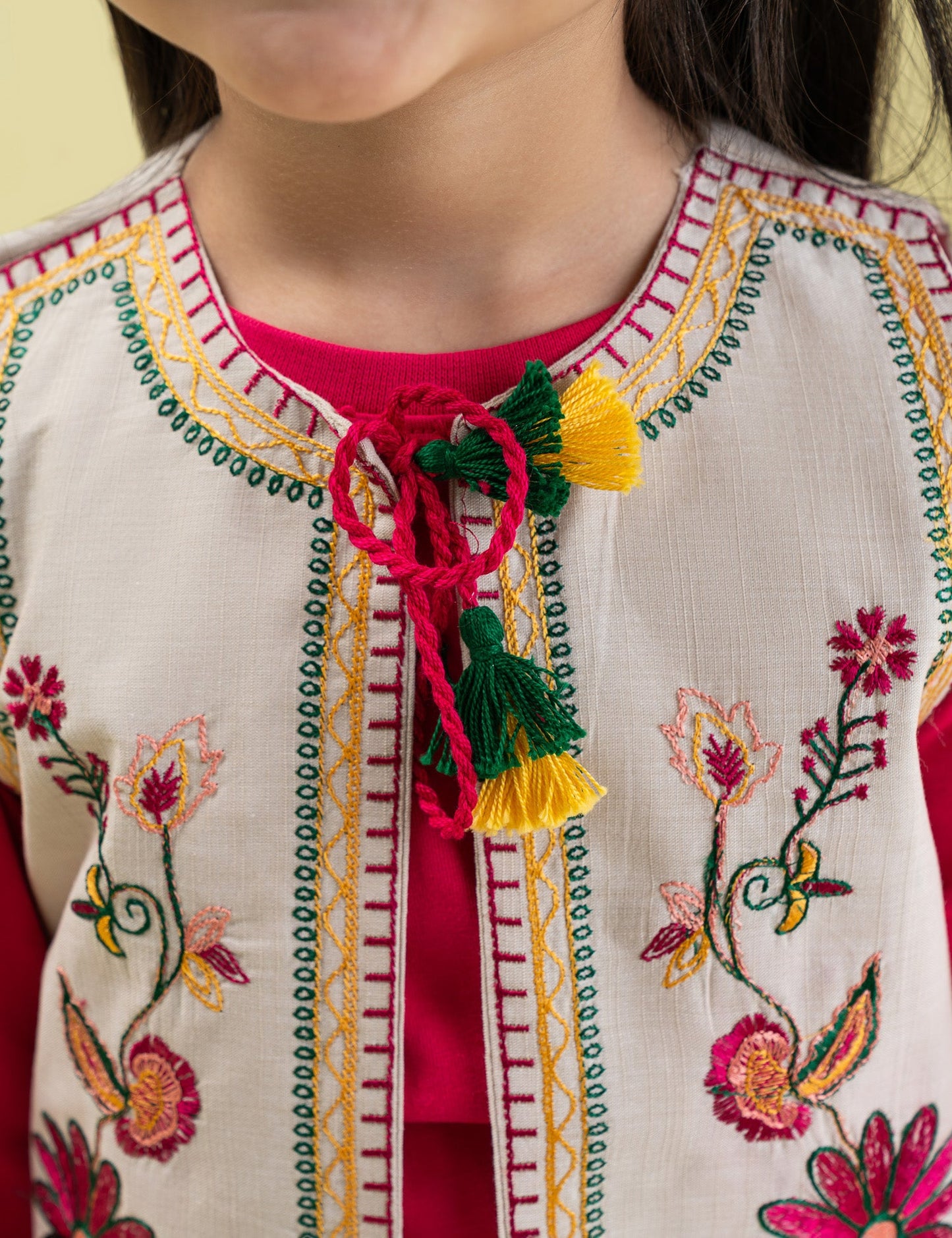 2 PIECE EMBROIDERED SUIT