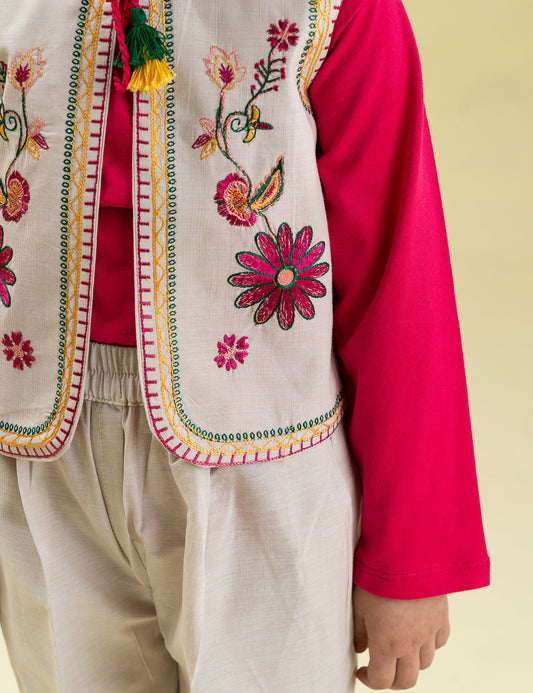 2 PIECE EMBROIDERED SUIT
