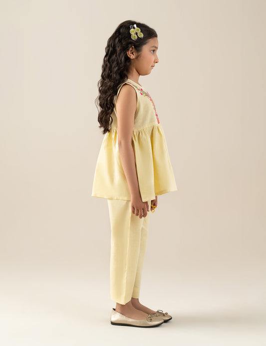 2 PIECE FLORAL EMBROIDERED SUIT