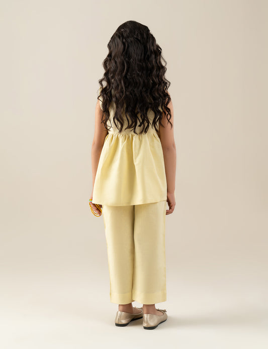 2 PIECE FLORAL EMBROIDERED SUIT