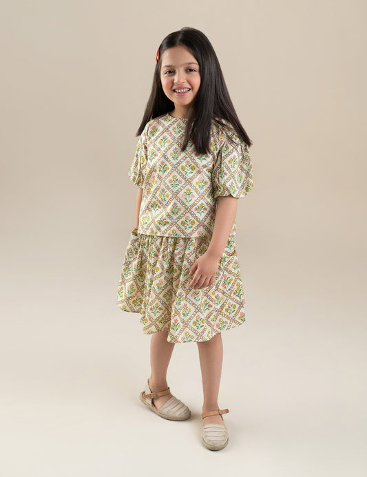2 PIECE PRINTED SUIT