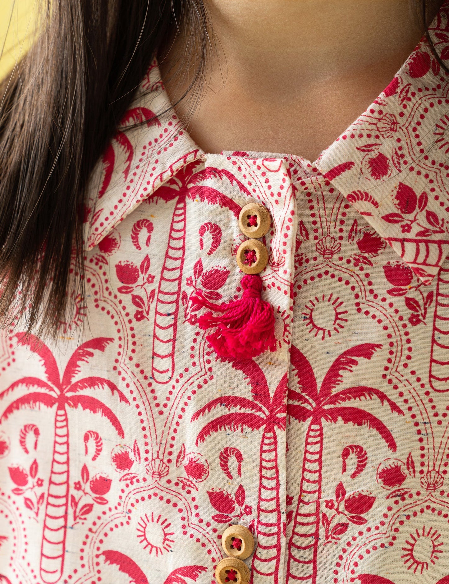 2 PIECE PALM TREE PRINTED SUIT