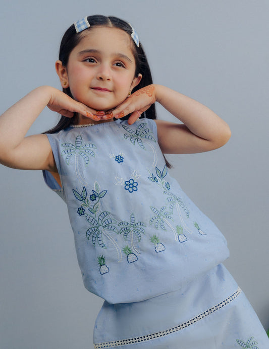 2 PIECE EMBROIDERED SUIT