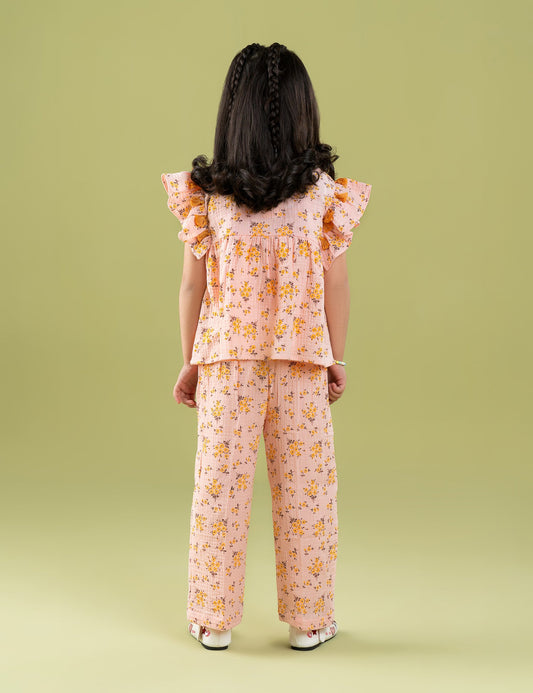 2 PIECE FLORAL PRINTED SUIT