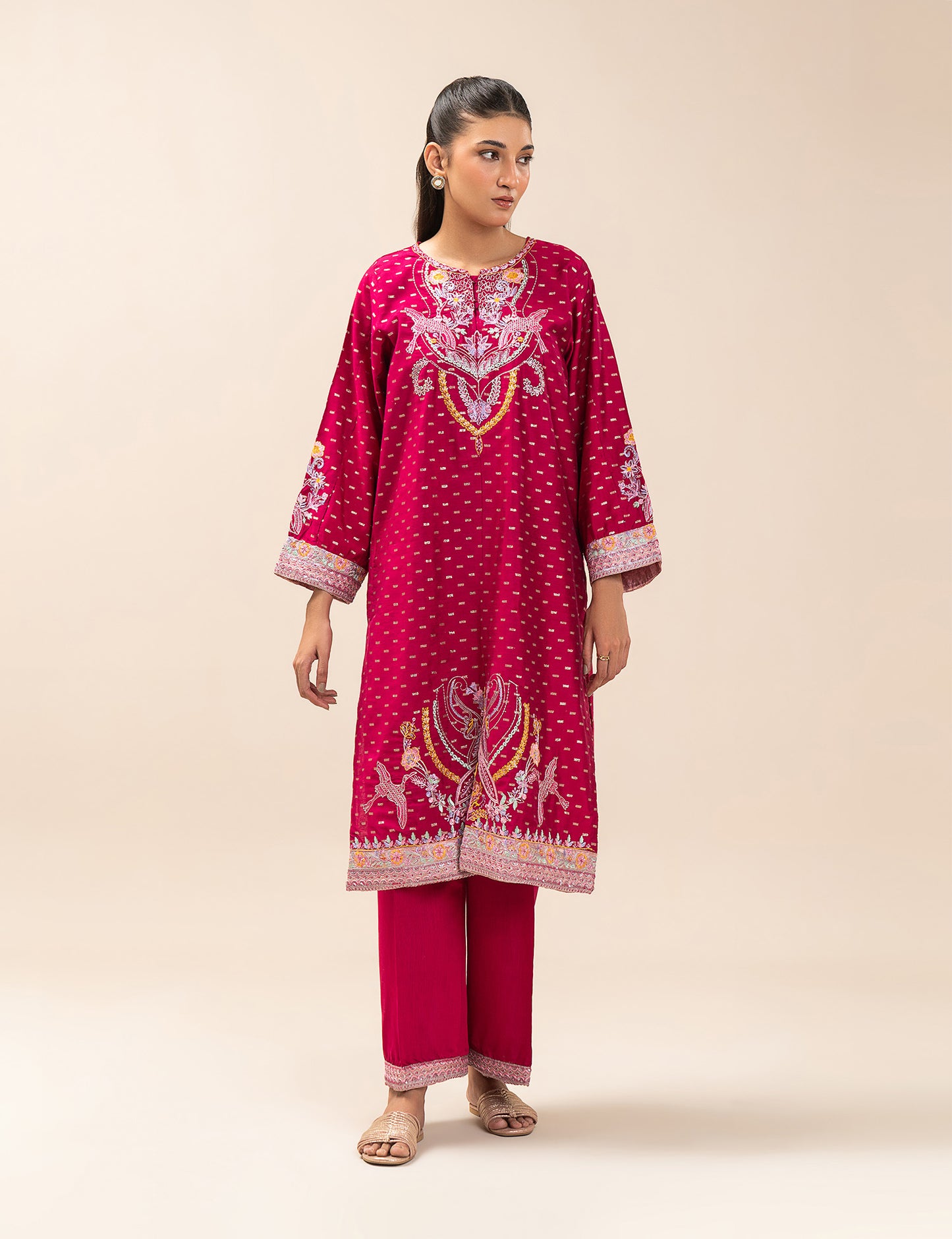 2 PIECE ETHNIC EMBROIDERED SUIT