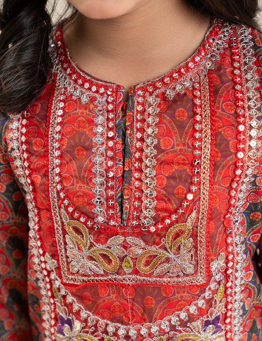 2 PIECE ETHNIC EMBROIDERED SUIT