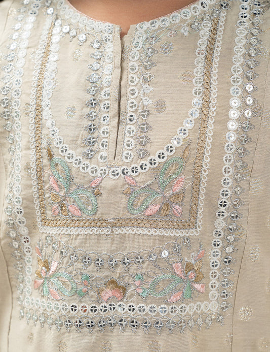 2 PIECE ETHNIC EMBROIDERED SUIT