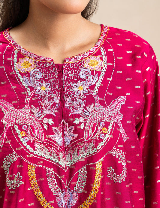 2 PIECE ETHNIC EMBROIDERED SUIT