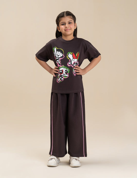 2 PIECE POWERPUFF GIRLS GRAPHIC SUIT