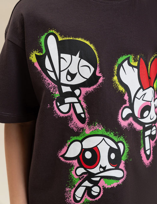 2 PIECE POWERPUFF GIRLS GRAPHIC SUIT
