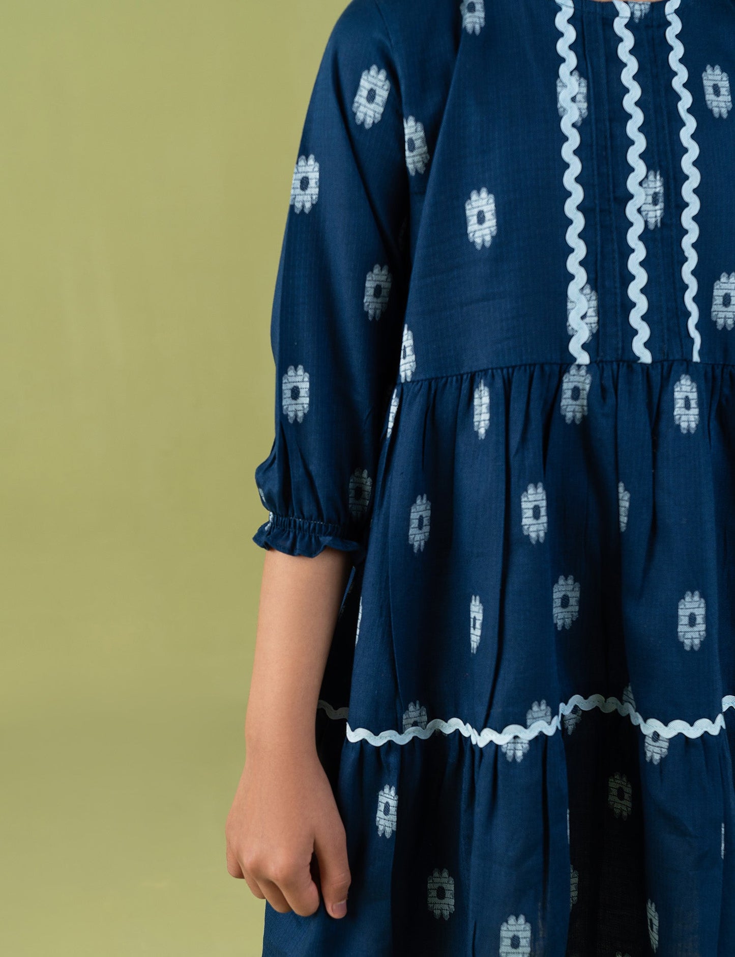 PRINTED EMBELLISHED DRESS