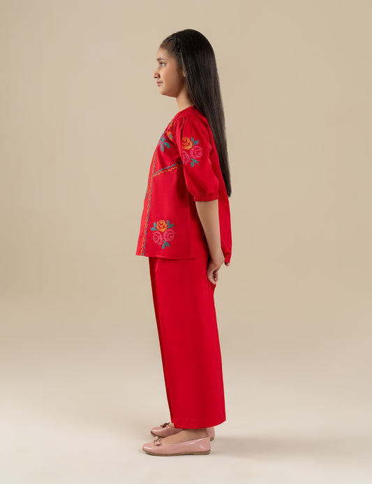 2 PIECE EMBROIDERED SUIT