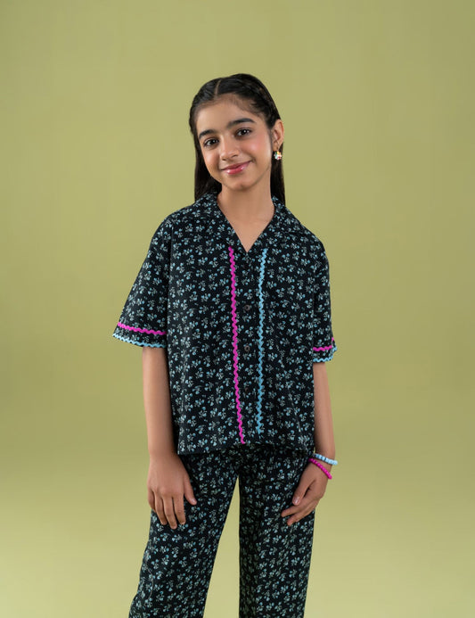 2 PIECE FLORAL PRINTED SUIT