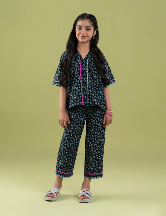 2 PIECE FLORAL PRINTED SUIT