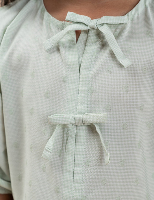 2 PIECE BUTTERFLY EMBROIDERED SUIT