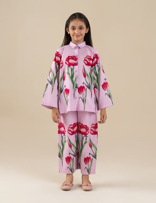2 PIECE FLORAL PRINTED SUIT