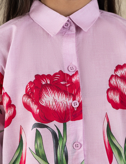2 PIECE FLORAL PRINTED SUIT