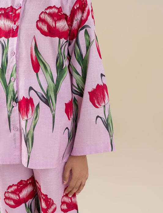 2 PIECE FLORAL PRINTED SUIT