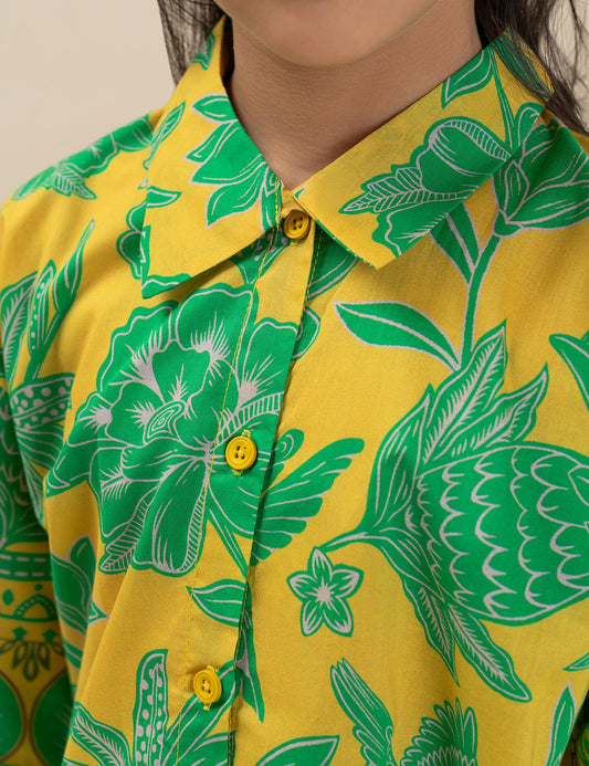 2 PIECE TROPICAL PRINTED SUIT