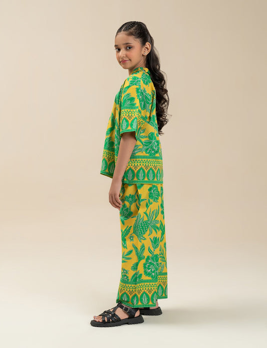 2 PIECE TROPICAL PRINTED SUIT