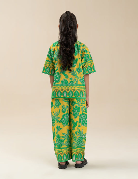 2 PIECE TROPICAL PRINTED SUIT