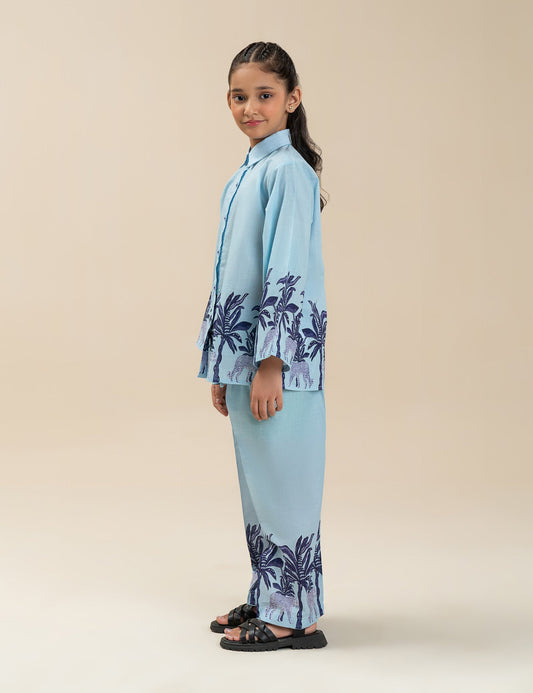 2 PIECE TROPICAL PRINTED SUIT