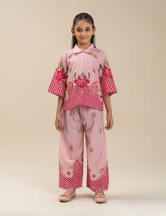 2 PIECE FLORAL PRINTED SUIT