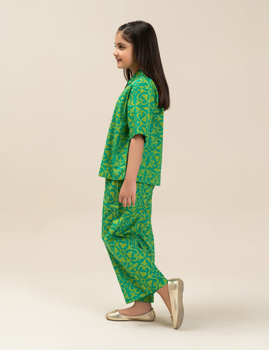2 PIECE GEOMETRIC PRINTED SUIT
