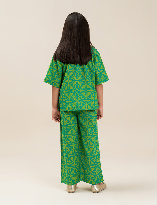 2 PIECE GEOMETRIC PRINTED SUIT