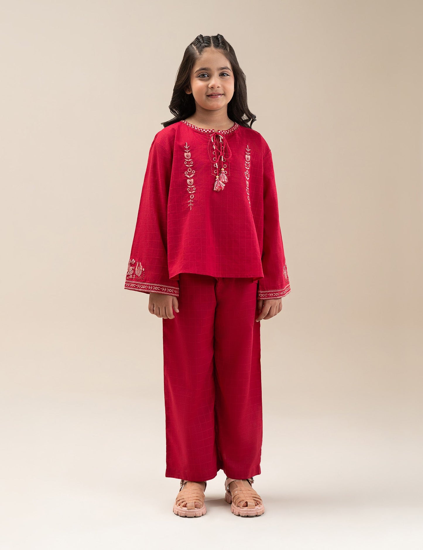 2 PIECE EMBROIDERED SUIT