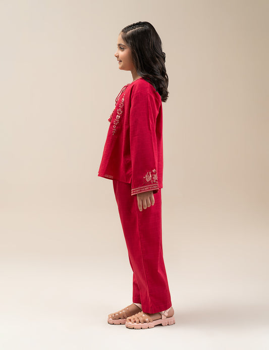 2 PIECE EMBROIDERED SUIT