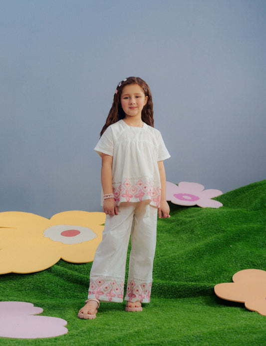 2 PIECE EMBROIDERED SUIT