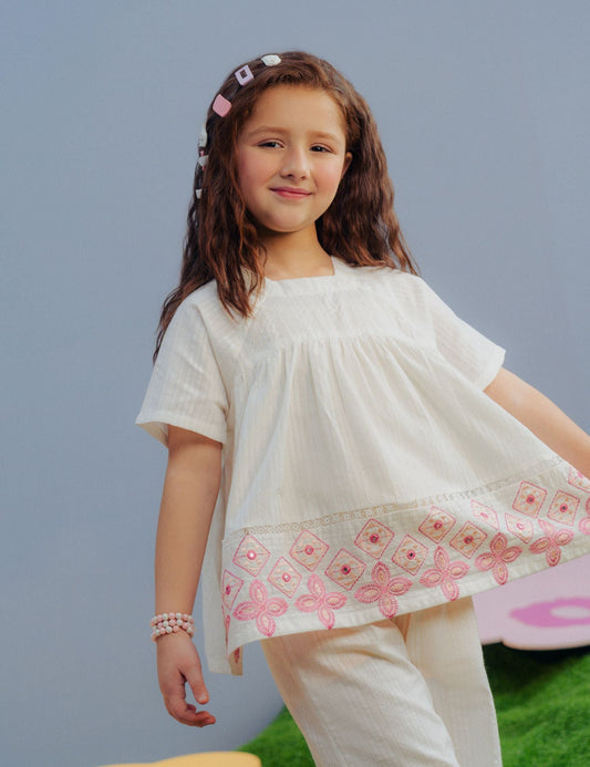 2 PIECE EMBROIDERED SUIT