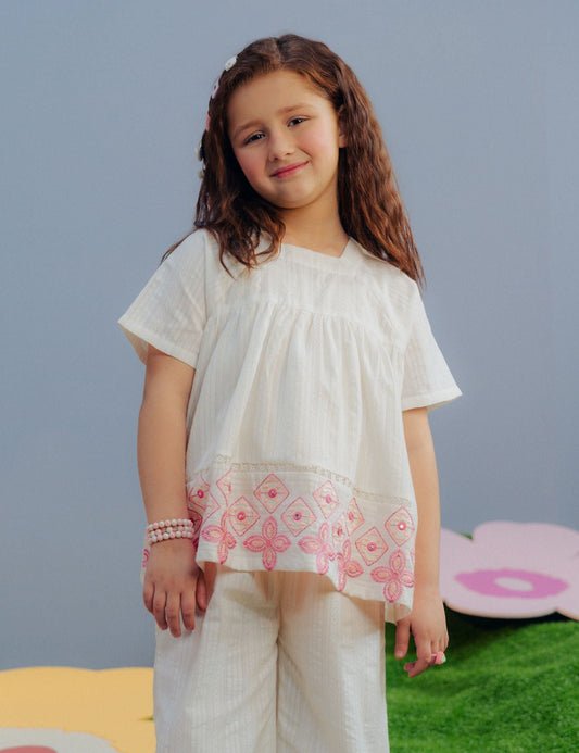 2 PIECE EMBROIDERED SUIT