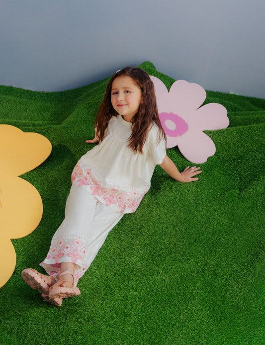 2 PIECE EMBROIDERED SUIT