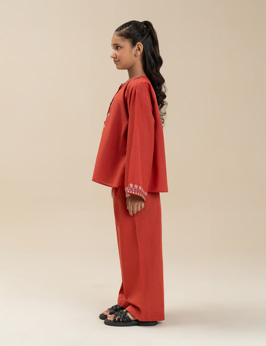2 PIECE EMBROIDERED SUIT