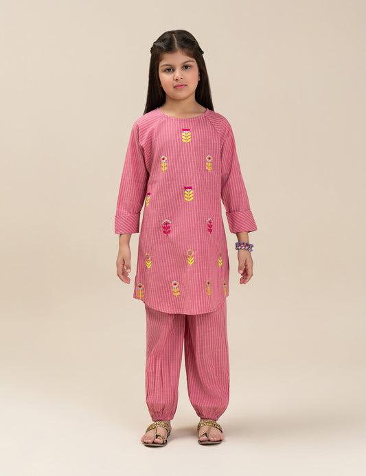 2 PIECE VIBRANT EMBROIDERED SUIT