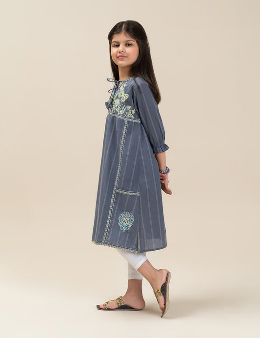 BUTTERFLY EMBROIDERED DRESS