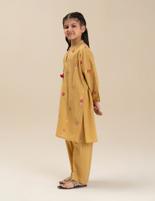 2 PIECE FLORAL EMBROIDERED SUIT